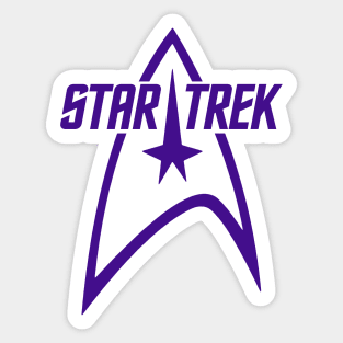 STAR TREK - Groovy tie dye insignia Sticker